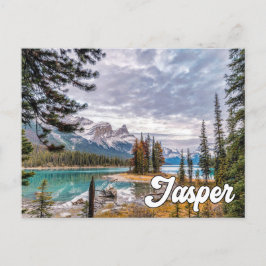 Spirit Island, Jasper National Park Postkarte