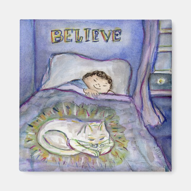 Spirit Kitty Cat Pet Trauer Art Magnete Magnet (Vorne)