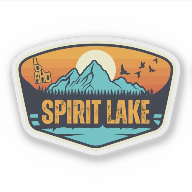 Spirit Lake, Idaho Aufkleber (Vorderseite)