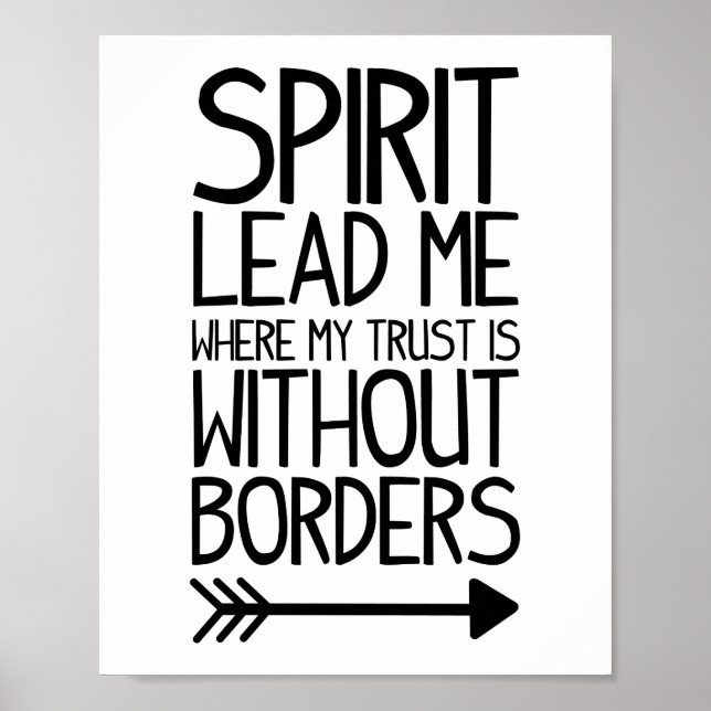 Spirit Lead Me Print Poster (Vorne)