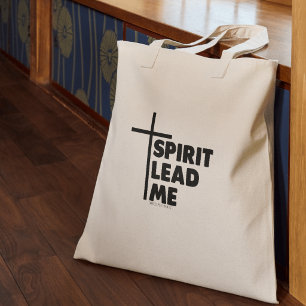 Spirit leite mich Typografie Christlich Tragetasche