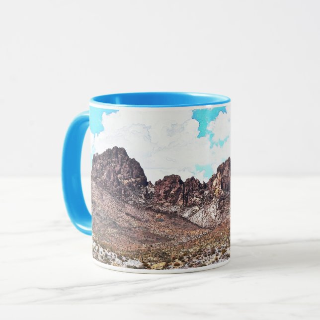 Spirit Mountains Landschaft Tasse Cup (Vorderseite Links)