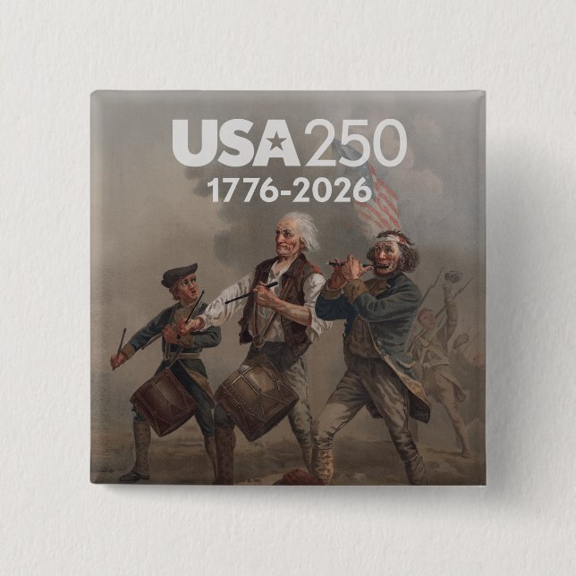 Spirit of 76 - America's 250th Anniversary Button (Vorderseite)