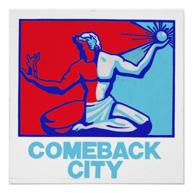 Spirit of Detroit "Hope" 20 x 20", Poster Paper (Vorderseite)