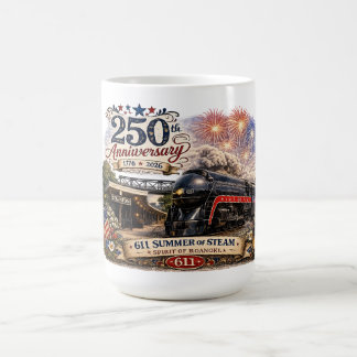 "Spirit of Roanoke" 611-Dampflokomotive Kaffeetasse