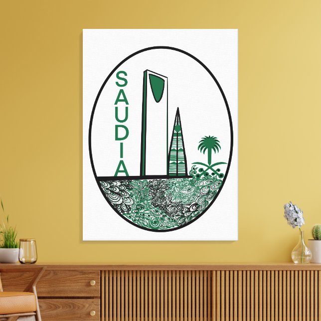 spirit of saudia Arabia Leinwanddruck (Insitu (Wohnzimmer))