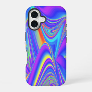Spirit of Summer Breeze , Abstrakt 3D Rainbowart iPhone 16 Hülle