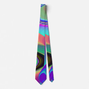 Spirit of Summer Breeze , Abstrakt 3D Rainbowart Krawatte