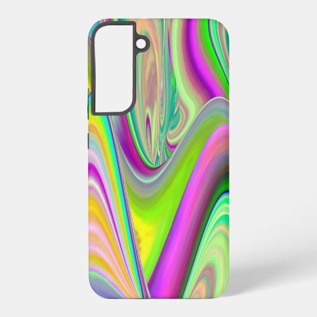 Spirit of Summer Breeze , Abstrakt 3D Rainbowart Samsung Galaxy Hülle (Rückseite)