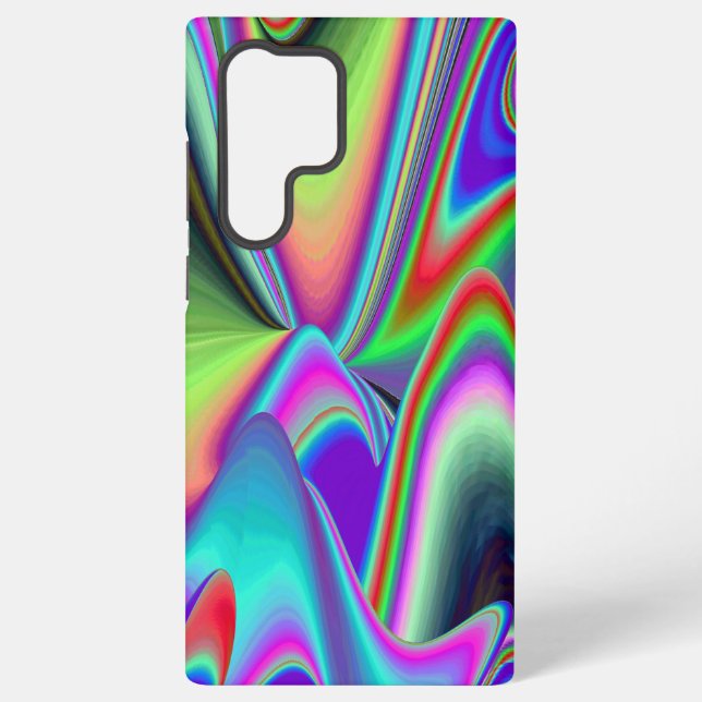 Spirit of Summer Breeze , Abstrakt 3D Rainbowart Samsung Galaxy Hülle (Rückseite)