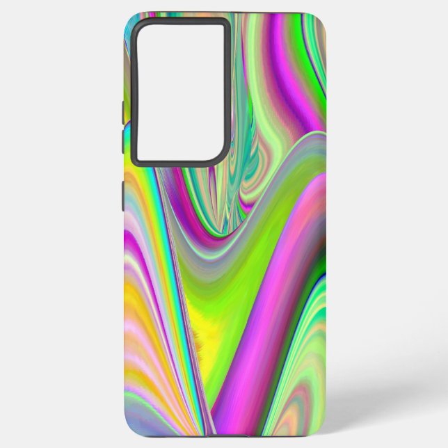 Spirit of Summer Breeze , Abstrakt 3D Rainbowart Samsung Galaxy Hülle (Rückseite)