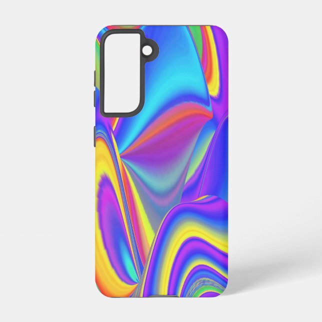 Spirit of Summer Breeze , Abstrakt 3D Rainbowart Samsung Galaxy Hülle (Rückseite)