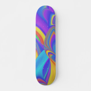 Spirit of Summer Breeze Abstrakt 3D Rainbowart Skateboard