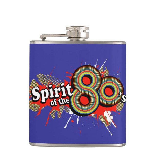 Spirit of the 80's logo splat bleu flacon de hanch (Devant)