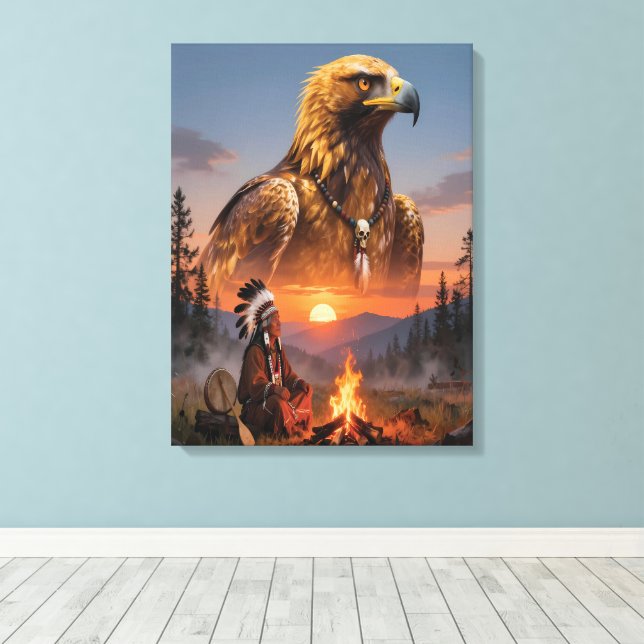 Spirit of the Eagle Leinwanddruck (Insitu (Holzboden))