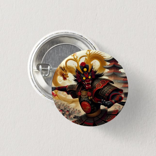 Spirit of the Samurai Button (Vorne & Hinten)