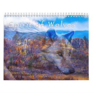 "SPIRIT OF WOLVES" Wildlife Art 2020 Kalender
