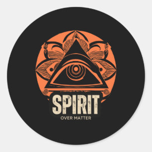 Spirit over Sticker1 Runder Aufkleber
