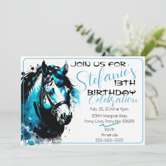 Spirit Pony 12 Einladung zum Geburtstag