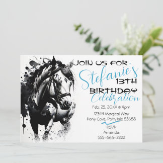 Spirit Pony 1 Einladung zum Geburtstag
