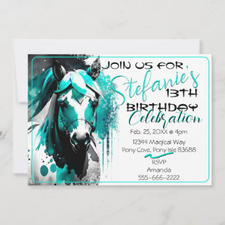 Spirit Pony 23 Einladung zum Geburtstag