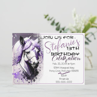 Spirit Pony 27 Einladung zum Geburtstag