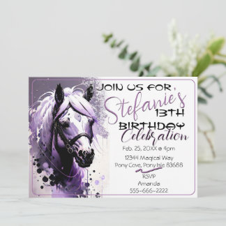 Spirit Pony 29 Invitation d'anniversaire