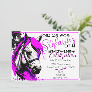 Spirit Pony 30 Einladung zum Geburtstag