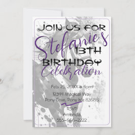 Spirit Pony 9 Anniversaire Invitation 2
