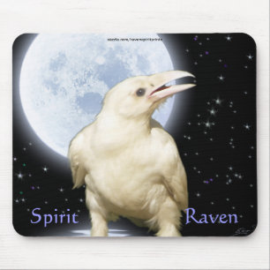 SPIRIT RAVEN Naturerlebnis Fantasy Art Mousepad