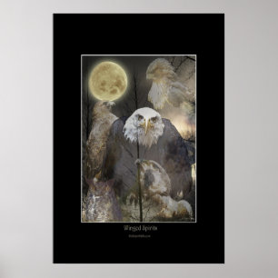 SPIRITES À FEU Poster d'art Raptor