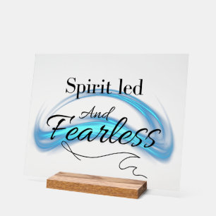 Spiritgeleitetes und furchtloses Christenglaubensd Acrylschild