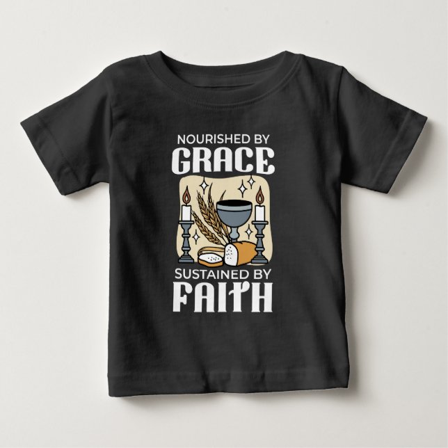 Spiritual Faith and Grace – Uplifting Christian Baby T-shirt (Vorderseite)