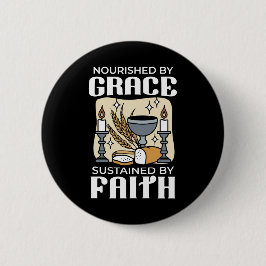 Spiritual Faith and Grace – Uplifting Christian Button