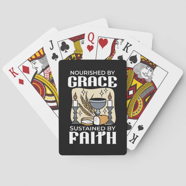 Spiritual Faith and Grace – Uplifting Christian Spielkarten (Rückseite)