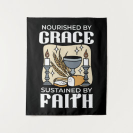 Spiritual Faith and Grace – Uplifting Christian Wandteppich