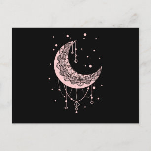 Spiritual Moon Pastel Goth Kawaii Postkarte