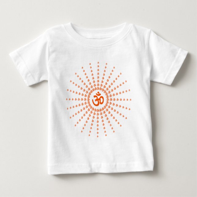 Spiritual Om Mandala Baby T-shirt (Vorderseite)