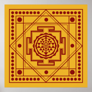 Spiritual Sri Yantra Poster