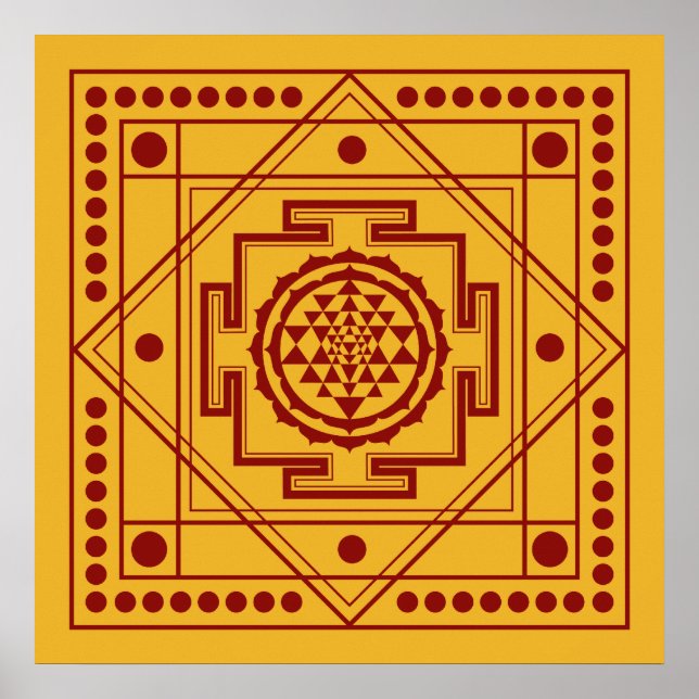 Spiritual Sri Yantra Poster (Vorne)