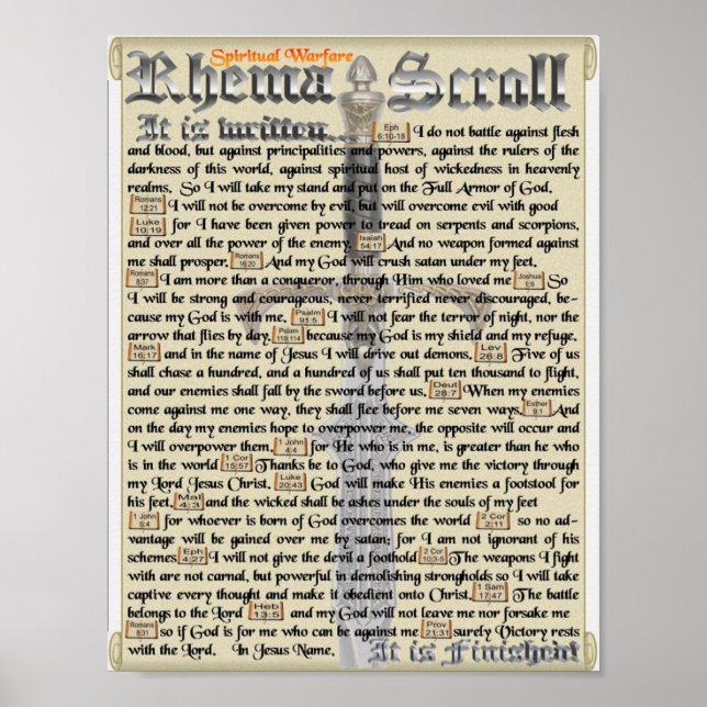 Spiritual Warfarewall decorations Poster (Vorne)