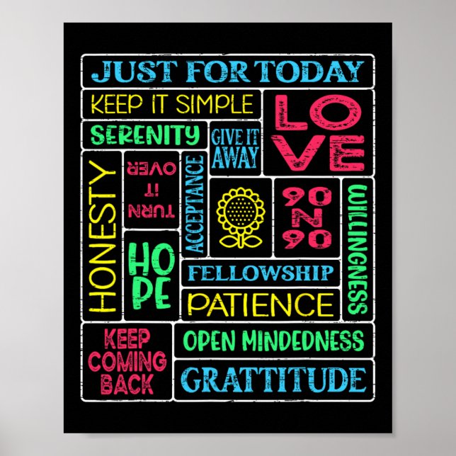 Spiritualer Drogenanonymous Garten  Poster (Vorne)