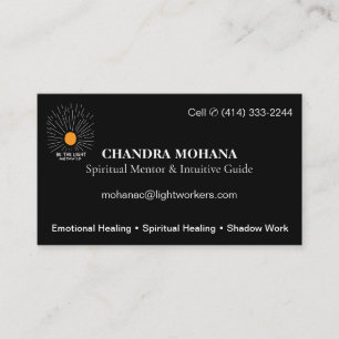 Spiritualer Mentor-Führer   Basis-Info Visitenkart Visitenkarte