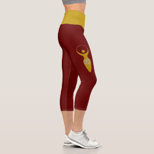 Spirituales Symbol - Göttin der Erde Gaya 1 Capri Leggings