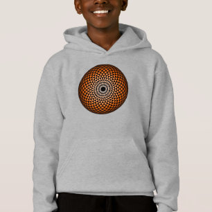 Spirituel Orange Noir Mandala Géométrique Oriental