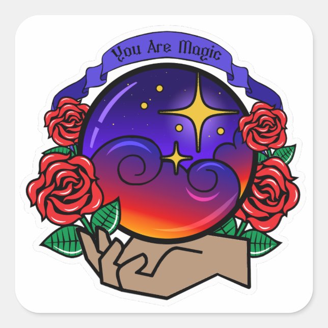 Spirituel Vous Êtes Sticker Magique (Devant)