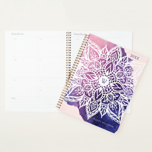 Spirituell Bio & geometrisch Mandala Wasserfarbe Planer (Anzeige)