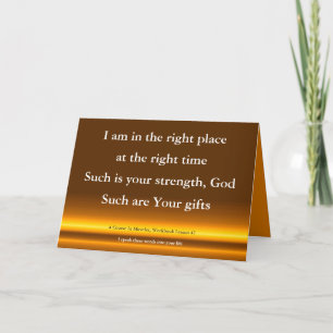 Spirituelle Akzeptanz eines Kurses in Wunder Card Karte