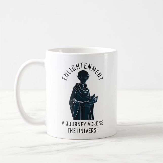 Spirituelle Alien Monk Kaffeetasse (Links)