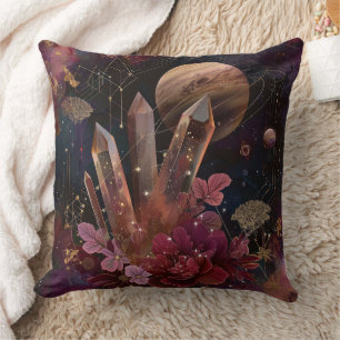 Spirituelle Amethyst-Energie Himmelsmuster Kissen